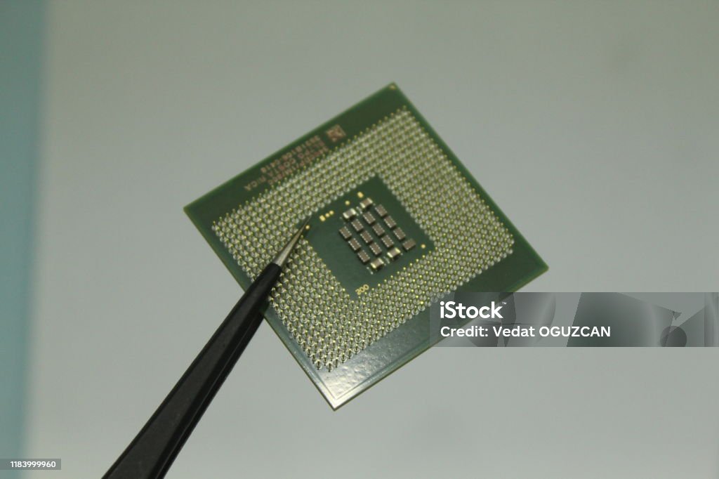 Desktop Computer Processor Cpu Closeup Stock Photo - Download Image Now ...