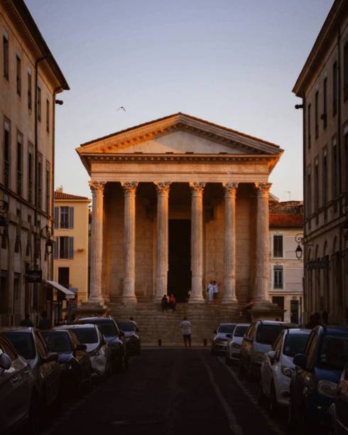istock Sunset on the roman empire monument 1184004505