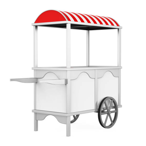 istock Food Cart Isolated 1184004838