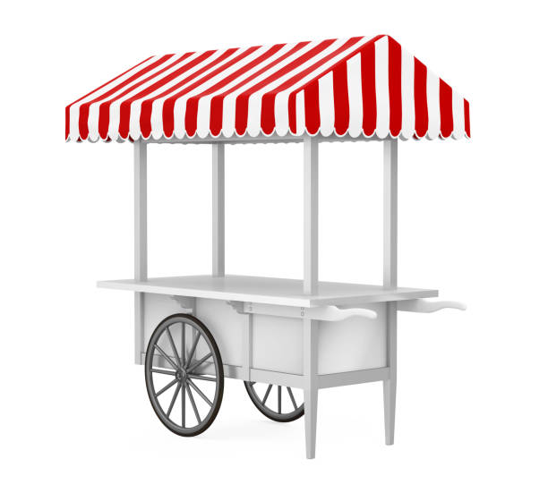 istock Food Cart Isolated 1184004916