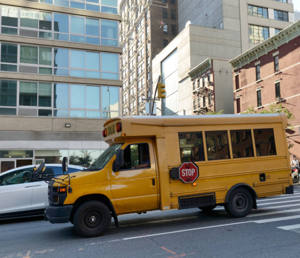 istock School Bus, Midtown, NYC 1184008098