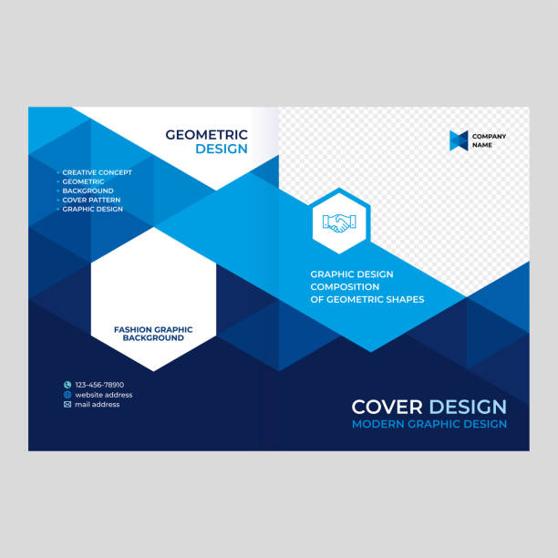 Cover design for product presentation, creative layout of booklet cover, catalog, flyer, trendy design for printed products EPS 10 cover templates stock illustrations