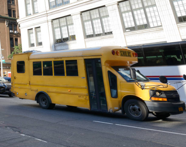 istock School Bus, Midtown, NYC 1184008112