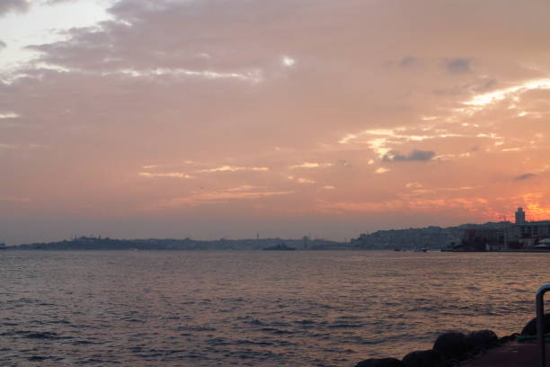istock sunset view at sea in bosphorus 1184009248