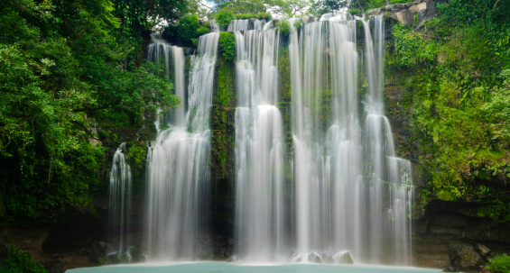 Saeng Chan Waterfall (Long Ru Waterfall), Pha Taem National Park, Ubon Ratchathani Province, Thailand.