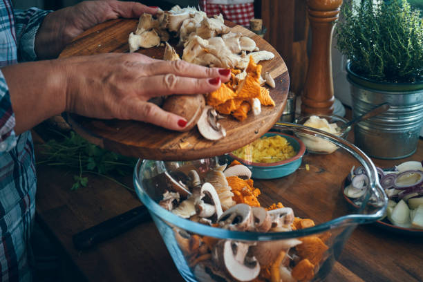 istock Preparing Vegan Mushroom Strofanoff 1184014892