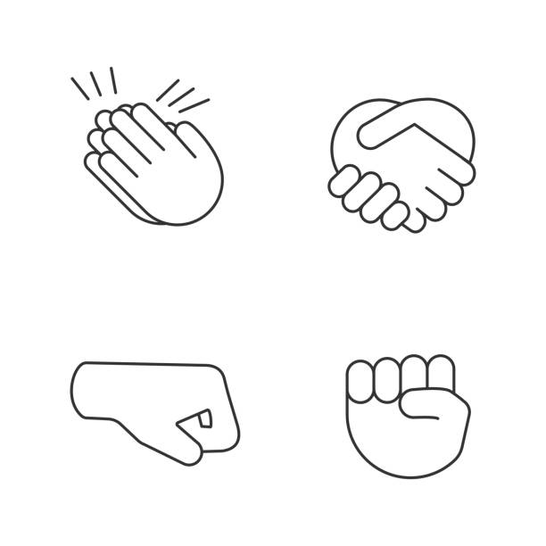 600+ Handshake Emoticon Stock Illustrations, Royalty-Free Vector