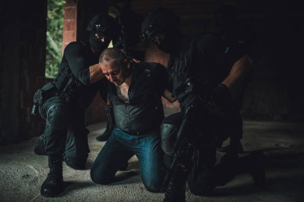 istock Police Arresting Gangster 1184020698
