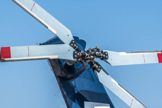 istock Tail propeller of a large helicopter 1184027363