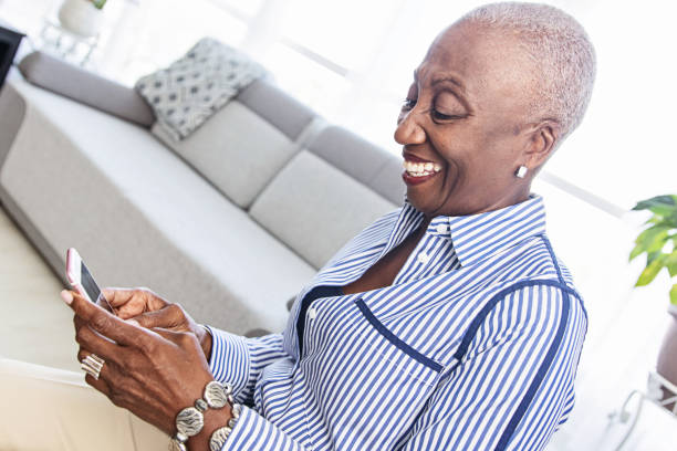 istock Tech Savvy Senior Woman Using a Smartphone 1184028554