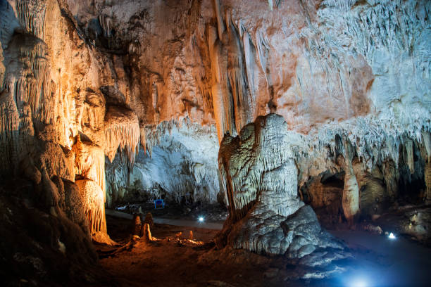 istock Cave with stalactites and stalagmites 1184031267