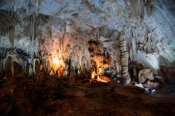 istock Cave with stalactites and stalagmites 1184031271