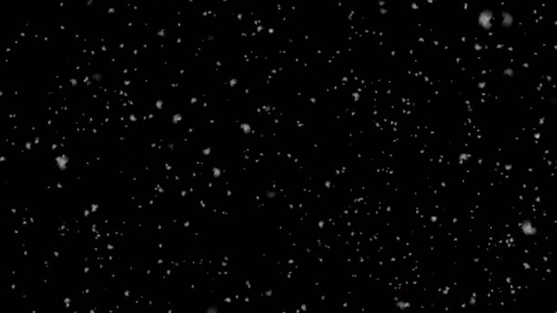 istock Winter background. falling snow isolated on black background. 3d Illustration 1184032595