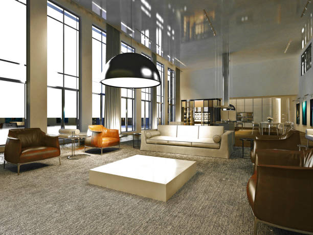 istock 3D Render of Living room 1184036263