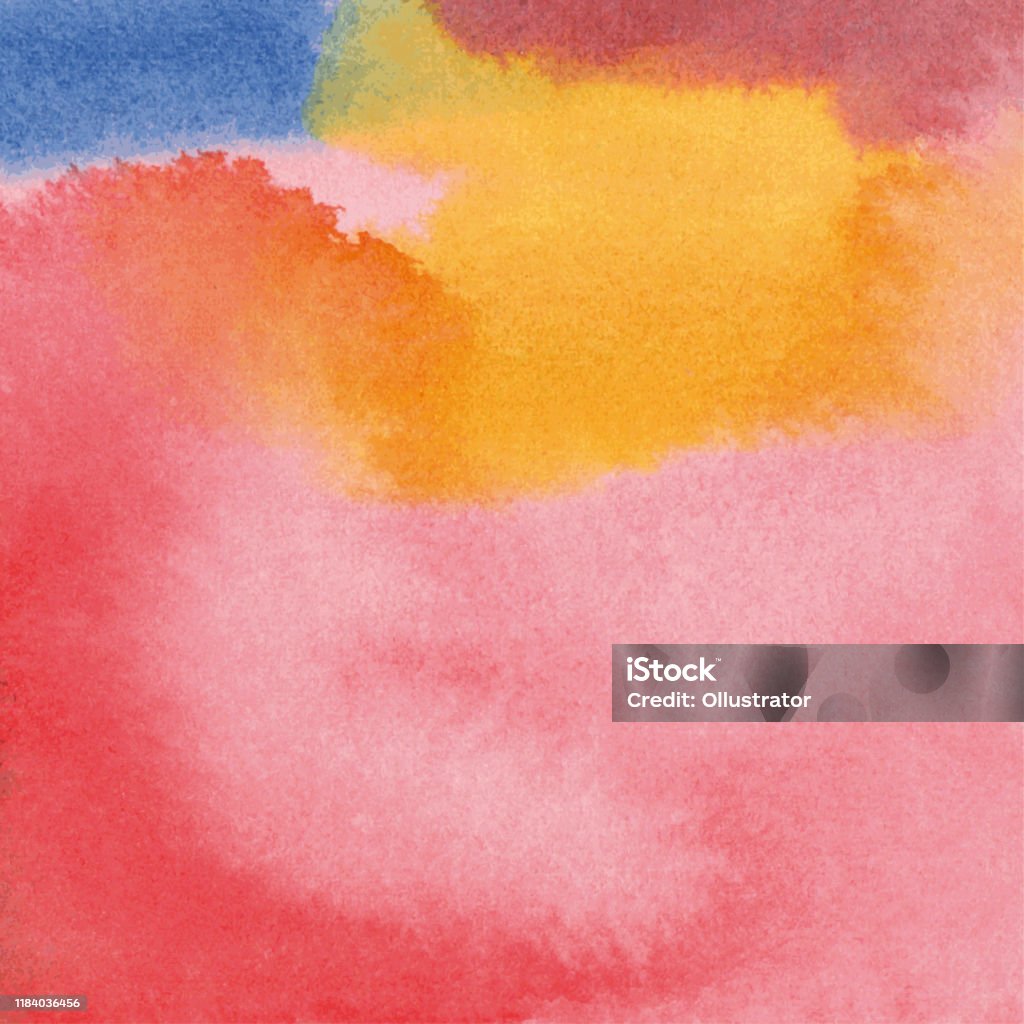 Multicolored watercolor background Vectorized watercolor background Watercolor Painting stock vector