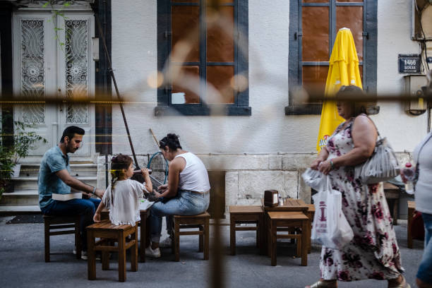 People View  from Alsancak District. Modern, developed, and busy commercial center of the city. Izmir is situated on the coast of the Aegean, at the end of a gulf to which it gaves its name, Izmir is the third largest city of Turkey.
