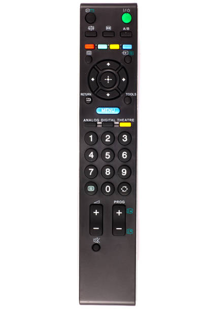 istock unnamed tv remote control on white background 1184051040