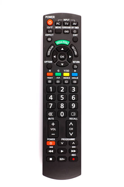 unnamed tv remote control on white background