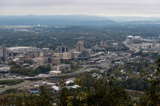istock Roanoke City Skyline in the Fall 1184052193