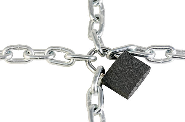 istock metal chain and lock 118406256