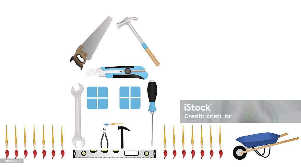 House - clipart vectoriel de Bricolage libre de droits