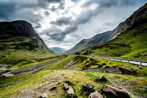 istock Landscape with blue sky in the highlands 1184067305