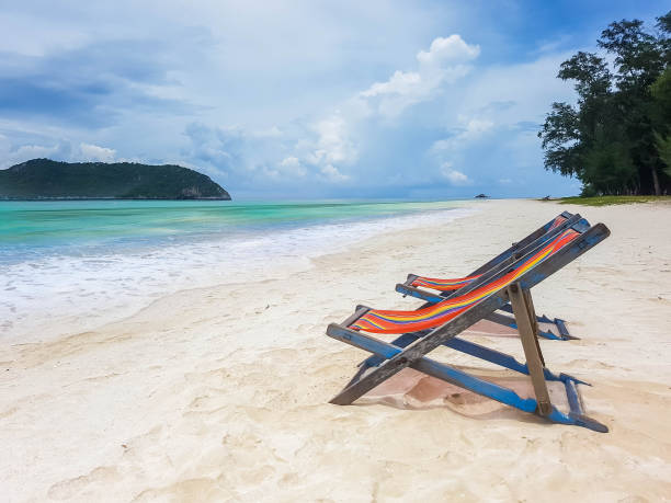 istock sun chair on beach 1184074320