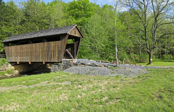 istock View at Indian Creek covered bridge, 1898 1184086950