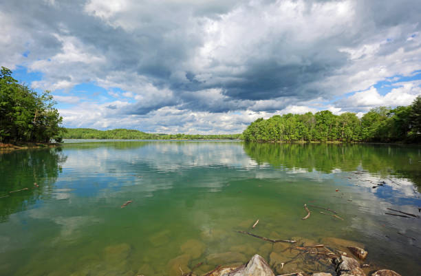 istock Clouds and Summerville lake 1184087717