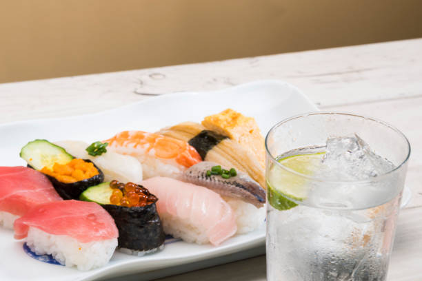 istock Sour and nigiri sushi 1184087861