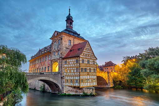 The famous Old Town Hall of Bamberg