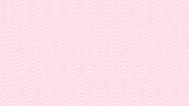 Vector illustration of abstract art line white color wave on pink soft light wallpaper modern, soft pink texture art line paper concept for shaping banner advertising, cover book, poster, brochure leaflet background