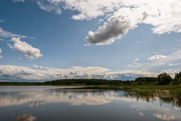 istock Majestic silence over the monastery lake. 1184097592