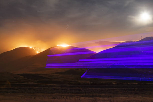 istock West Mountain Wildfire with Laser Outlines 1184108814