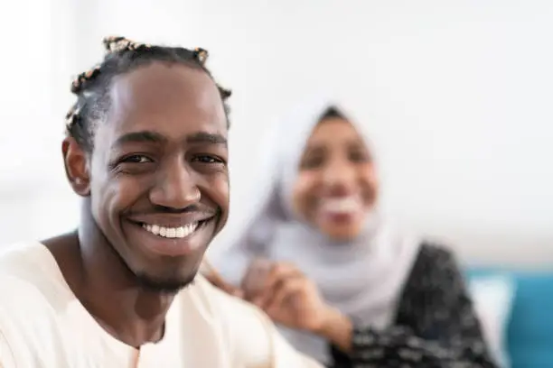 Photo of African couple Muslim