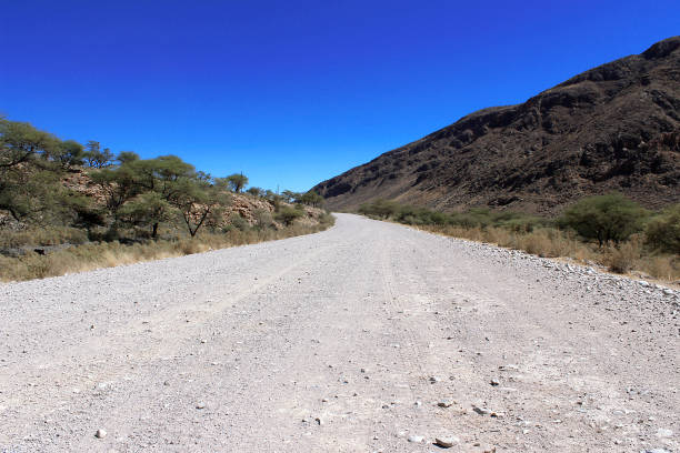 istock Ground road through the desert 1184110479