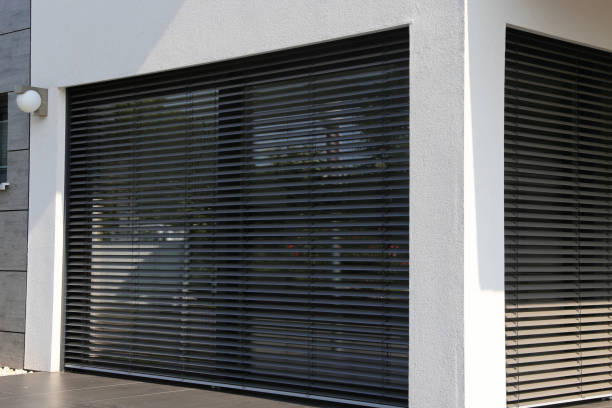 istock Window with modern blind, exterior shot 1184112367