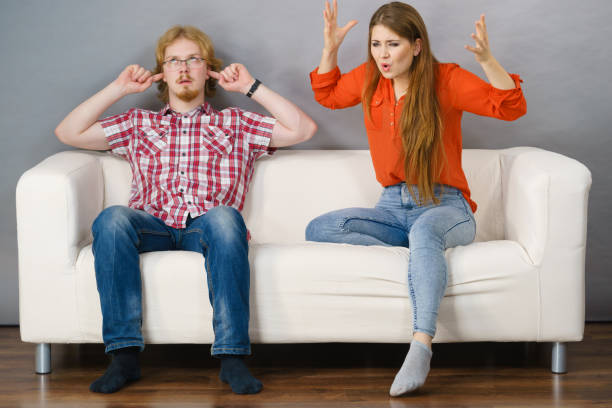 istock Man and woman having fight 1184114447