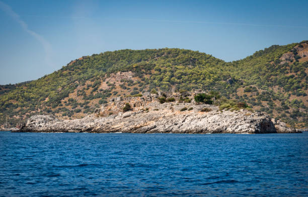 istock Ancient ruins on Gemiler (Saint Nicholas) island, Turkey. 1184118819