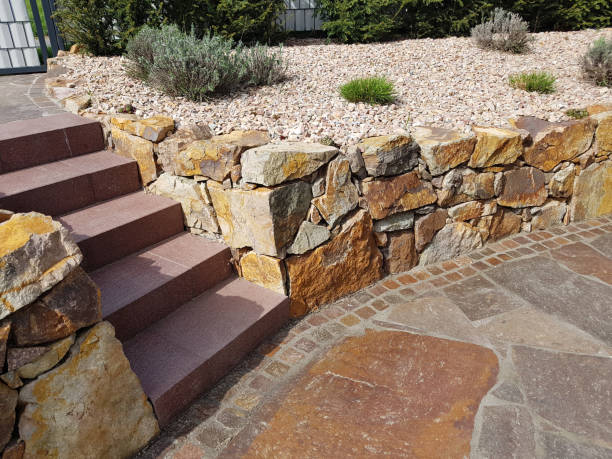 istock Rockery, Drywall, Natural stone wall 1184124037