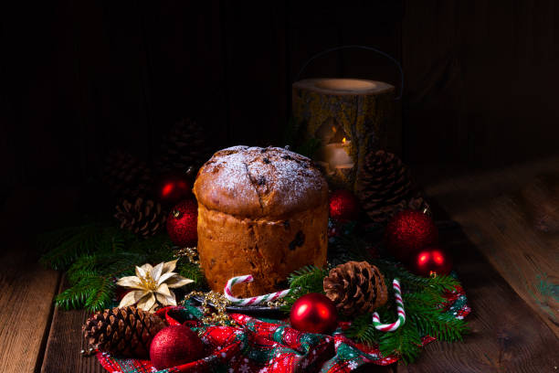 istock Panettone, an Italian Christmas Sweet Bread 1184131723
