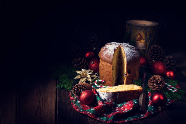 istock Panettone, an Italian Christmas Sweet Bread 1184131825