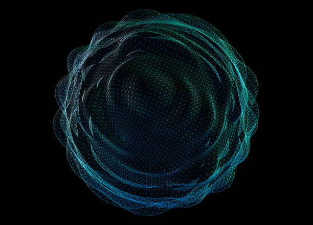 istock Abstract sphere of color grid. Futuristic technology spherical polygonal. Vector illustration. 1184138230