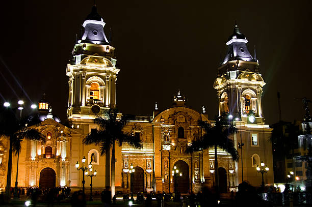 istock Plaza de Armas at night, Lima, Peru 118414211