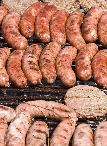 istock Sausages and burguers 118414350