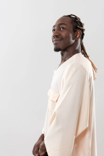 istock handsome african black man in traditional  clothes 1184143827