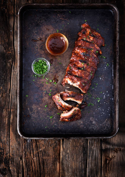 istock Grilled barbecue pork ribs 1184145333