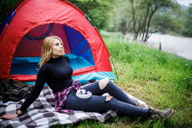 istock girl hiker in a tent 1184145957