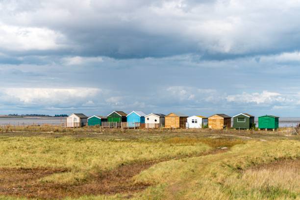 istock Wooden homes by sea 1184150953