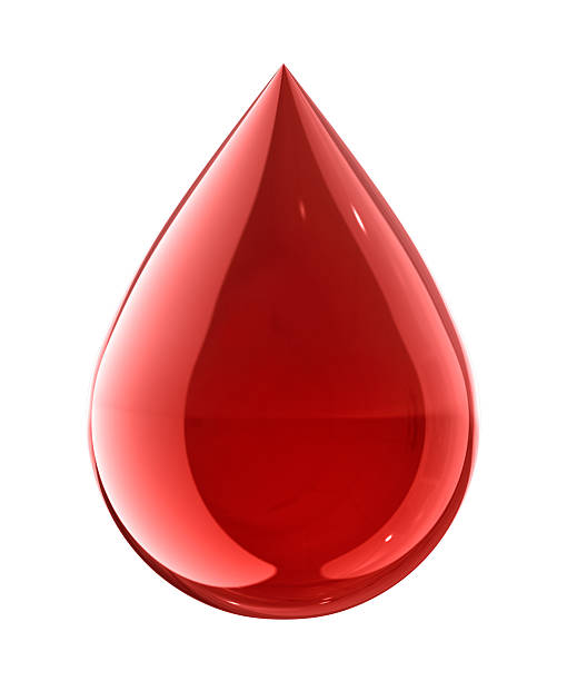 Blood Drop Medical Symbol. Isolated on white with clipping path. 3D render. blood stock pictures, royalty-free photos & images